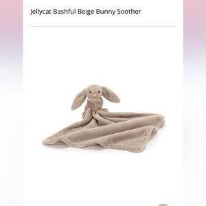 Jellycat Bashful Beige Bunny Soother. Perfect for babies! Preloved condition